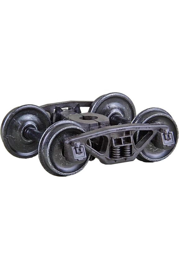 1564 HO Scale Bettendorf 50-Ton Self-Centering HGC Trucks -- Code 88 (.088") 33" Smooth-Back RP-25 Wheels 1 Pair