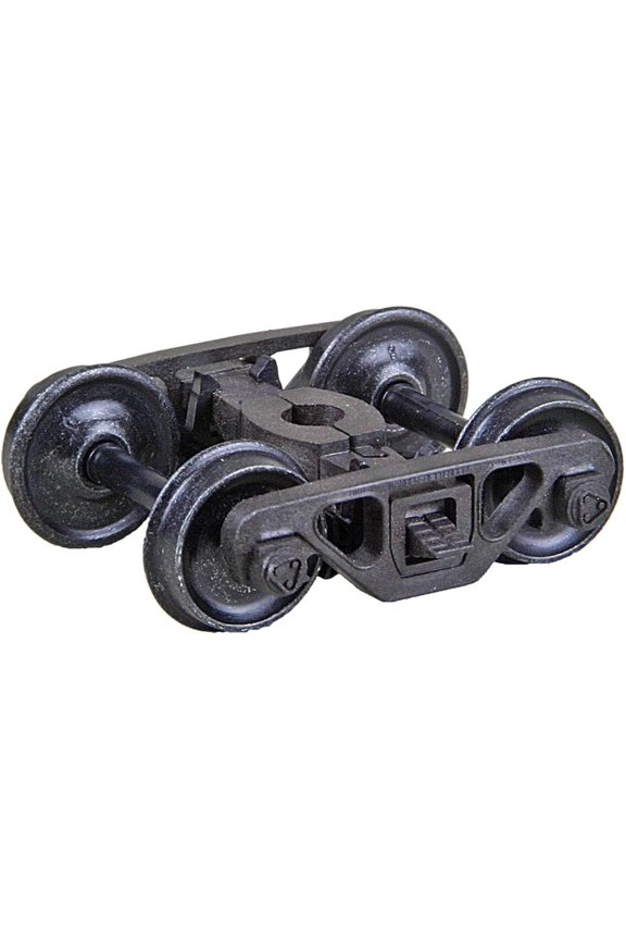 1582 HO Scale Barber - Bettendorf Self-Centering HGC Leaf-Spring Caboose Trucks -- Code 88 (.088") 33" Smooth-Back RP-25 Wheels 1 Pair