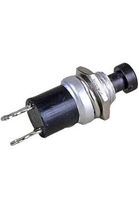 164 A Scale Single Pole Single Throw Push Button Control Panel Switch - Quickie -- Black - Normally Closed pkg(4)