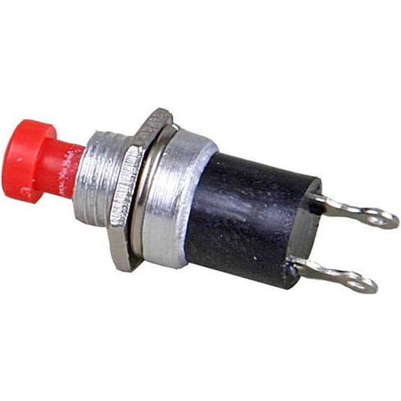 Kadee 165 A Scale Single-Pole Single-Throw Push-Button Control Panel Switch - Quickie -- Red - Normally Open pkg(4)
