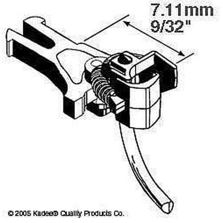 Kadee 17 HO Scale #17 NEM (362) European-Style Mount Knuckle Coupler - Magne-Matic(R) -- Short Underset .280" 7.11mm - 2 Pairs
