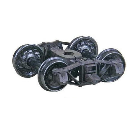 Kadee 583 HO Scale Arch Bar Self-Centering HGC Leaf-Spring Caboose Trucks -- Code 110 (.110") 33" Ribbed-Back RP-25 Wheels 1 Pair