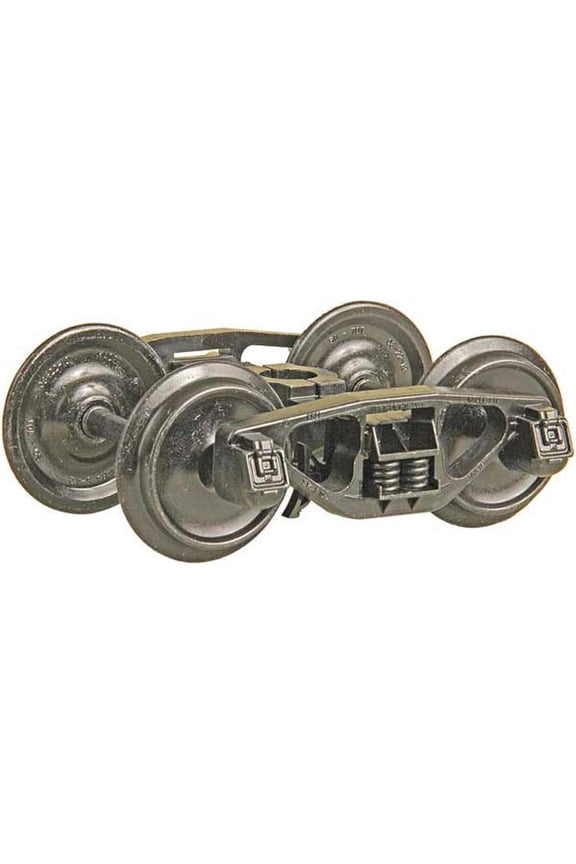 971 G Scale A.S.F.(R) Bettendorf 50-Ton Fully Sprung Metal Trucks -- 33 Smooth Back All Metal Non-Magnetic Wheels"