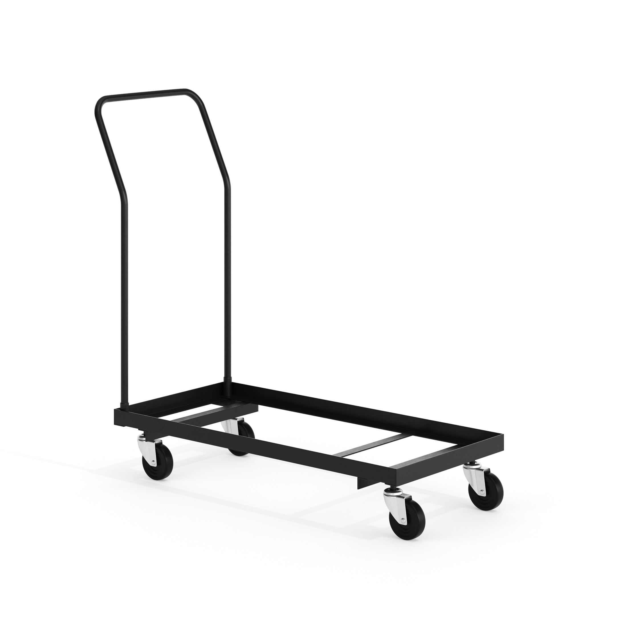 Flash Furniture Kaden Commercial Grade Steel L-Shaped Folding Chair Dolly, Black Sansujyuku sansujyuku.com