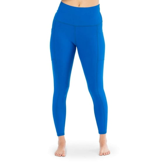 Kadi Women's Geo Legging with Pockets, Royal, Large