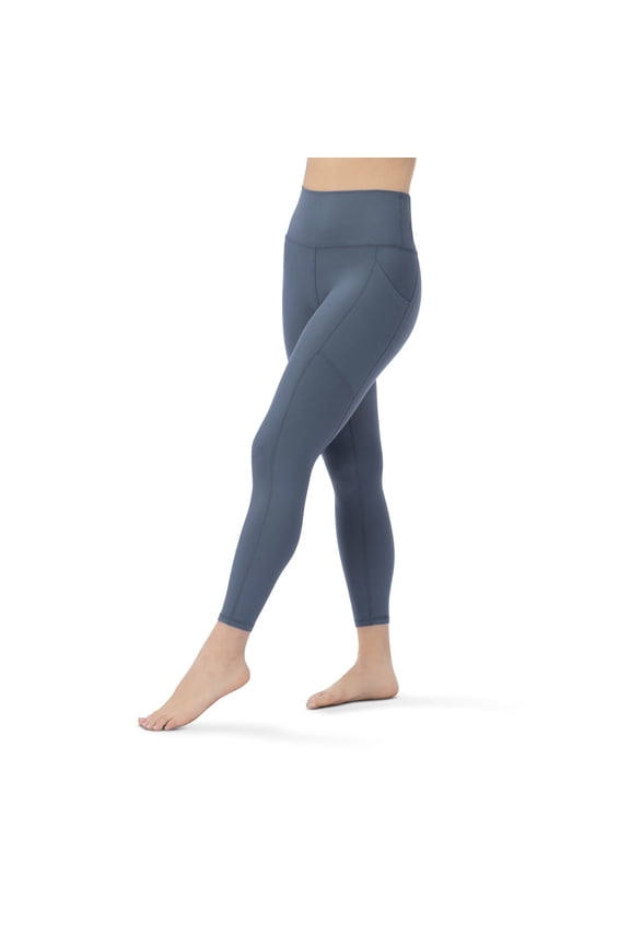 Women's Geo Legging with Pockets, Storm Cloud, Large