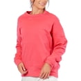 thumbnail image 1 of Kadi Women's Oversized Crew Neck Sweatshirt, Lipstick, Medium, 1 of 6