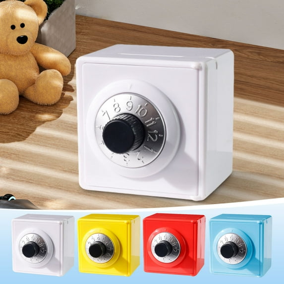 Kadlawus Under $5 ! Kids Password Lock Savings Bank Money Box Coin Cash Storage Educational Toy Gift for Children Learning Security Piggy Bank Safe Box
