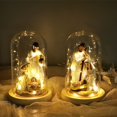 thumbnail image 1 of Kadlawus Under $5 ! LED Nativity Scene Set with Manger Stable Figures for Christmas Decor Religious Display Battery Operated Illuminated Holiday Ornament, 1 of 9
