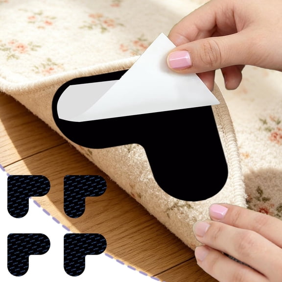 Kadlawus Carpet Holders For Area Rugs, Reusable Carpet Tape To Stop Curling, Non-Slip Rug Grippers For Carpet Tile Floors, Suitable For Living Room Bedroom And Indoor Use