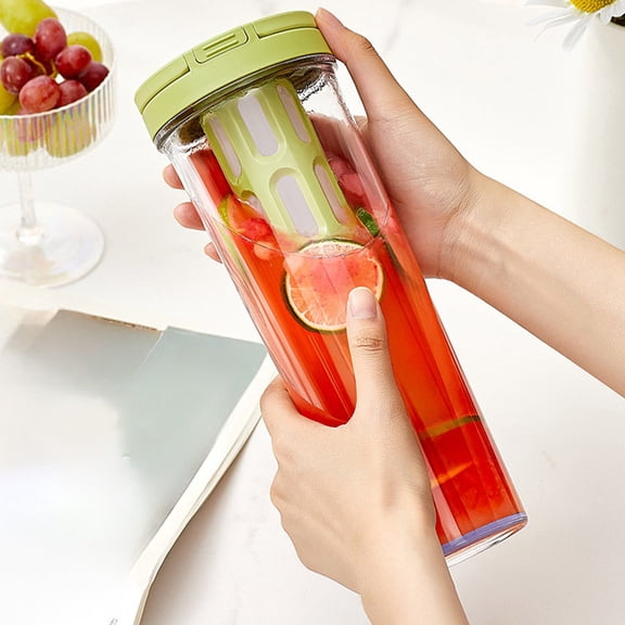 Kadlawus Cold Water Kettle, Large Capacity Water Cup with Filter for Home Travel, Portable Tea Coffee Cup, Insulated Plastic Bottle for Office Outdoor