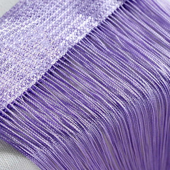 Kadlawus String Curtains for Door, Net Fringe Patio Divider, Sheer Mesh Screen Panels, Custom Cut-to-Size Curtain for Window, Room, Entryway