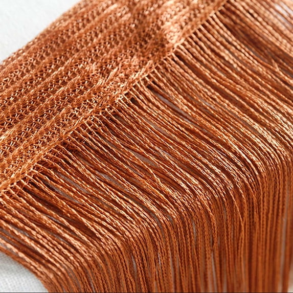 Kadlawus String Curtains for Door, Net Fringe Patio Divider, Sheer Mesh Screen Panels, Custom Cut-to-Size Curtain for Window, Room, Entryway