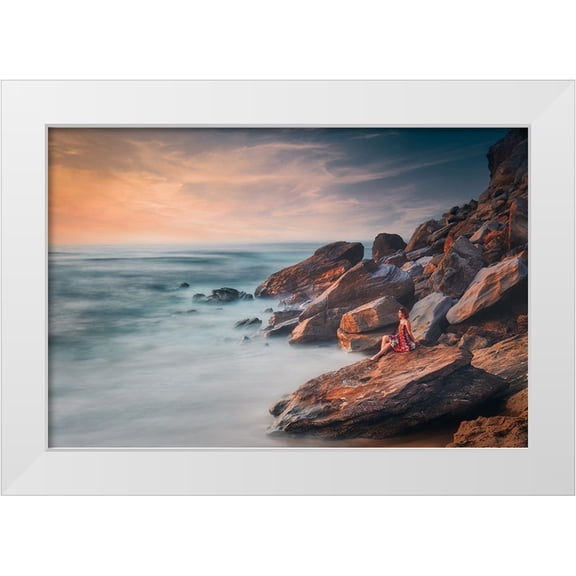 Kado, Pawel 14x11 White Modern Wood Framed Museum Art Print Titled - Summer Dream