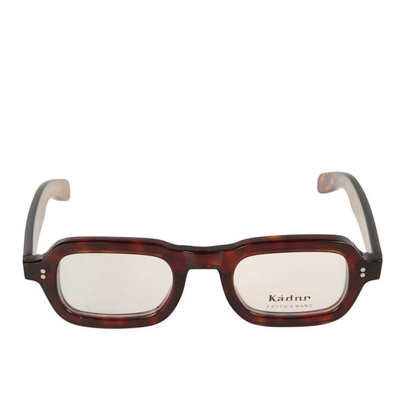Kador Men's Roky Tortoiseshell Rectangle Frame Eyeglasses With Glossy Finish Brown