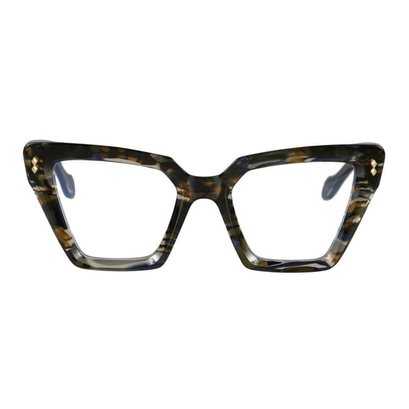 Kador Men's Vanessa Glamour Oversized Square Tortoiseshell Eyeglasses With Vintage Glamour Multicolor