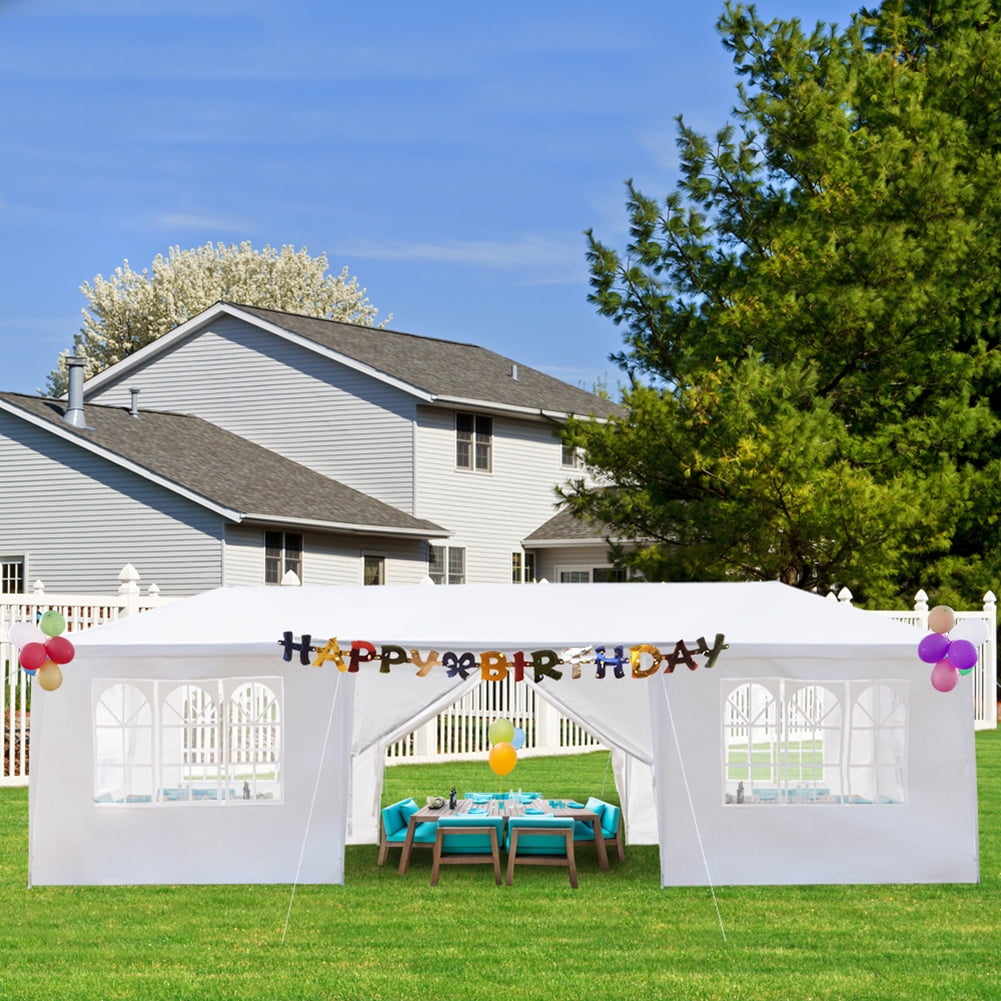 Kadyn 10'x30' Outdoor Canopy Tent, Outdoor Party Tent with 8 Removable Sidewalls, Waterproof Canopy Patio Wedding Gazebo for Outdoors, White Kadyn 10'x30' Outdoor Canopy Tent, Outdoor Party Tent with 8 Removable Sidewalls, Waterproof Canopy Patio Wedding Gazebo for Outdoors, White