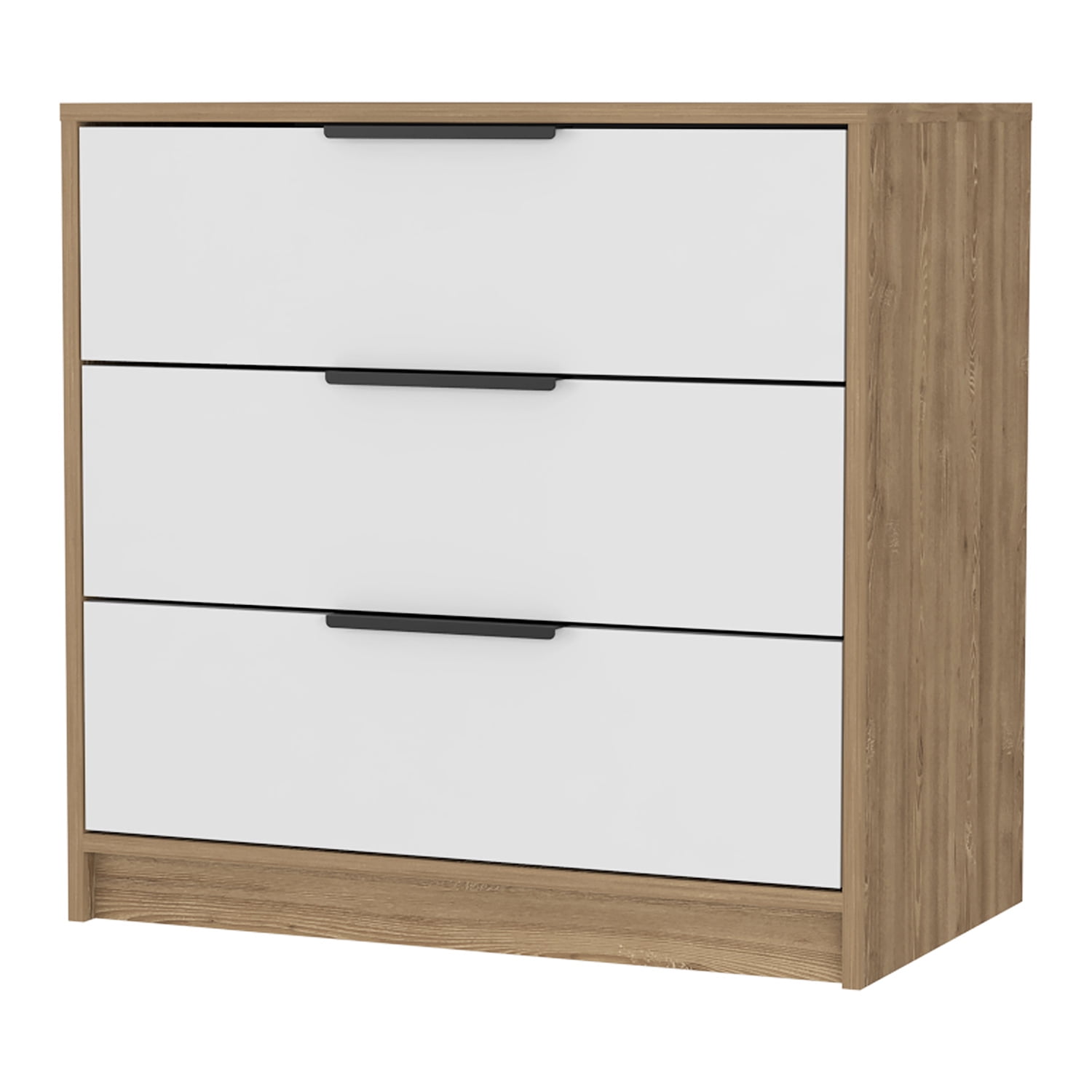 Kadyn 27" 3 Drawers Dresser, Chest of Drawers for Living Room, White Particle Board Nightstand Kadyn 27" 3 Drawers Dresser, Chest of Drawers for Living Room, White Particle Board Nightstand