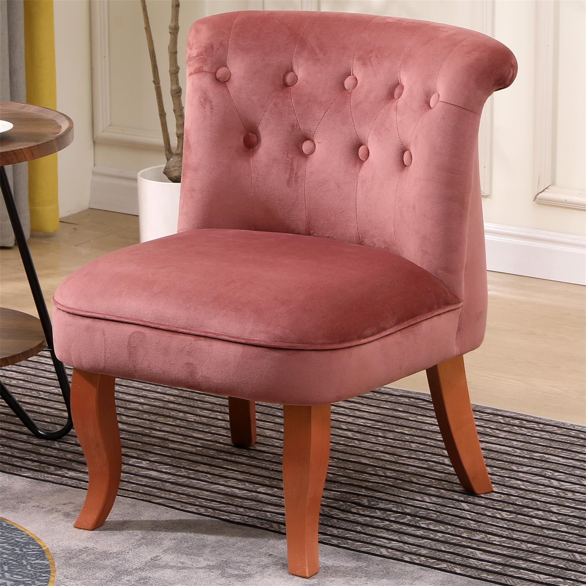 Kadyn 29" Wood Armchair, Single Sofa Chairs for Living Room, Upholstered Accent chairs, Pink Kadyn 29" Wood Armchair, Single Sofa Chairs for Living Room, Upholstered Accent chairs, Pink