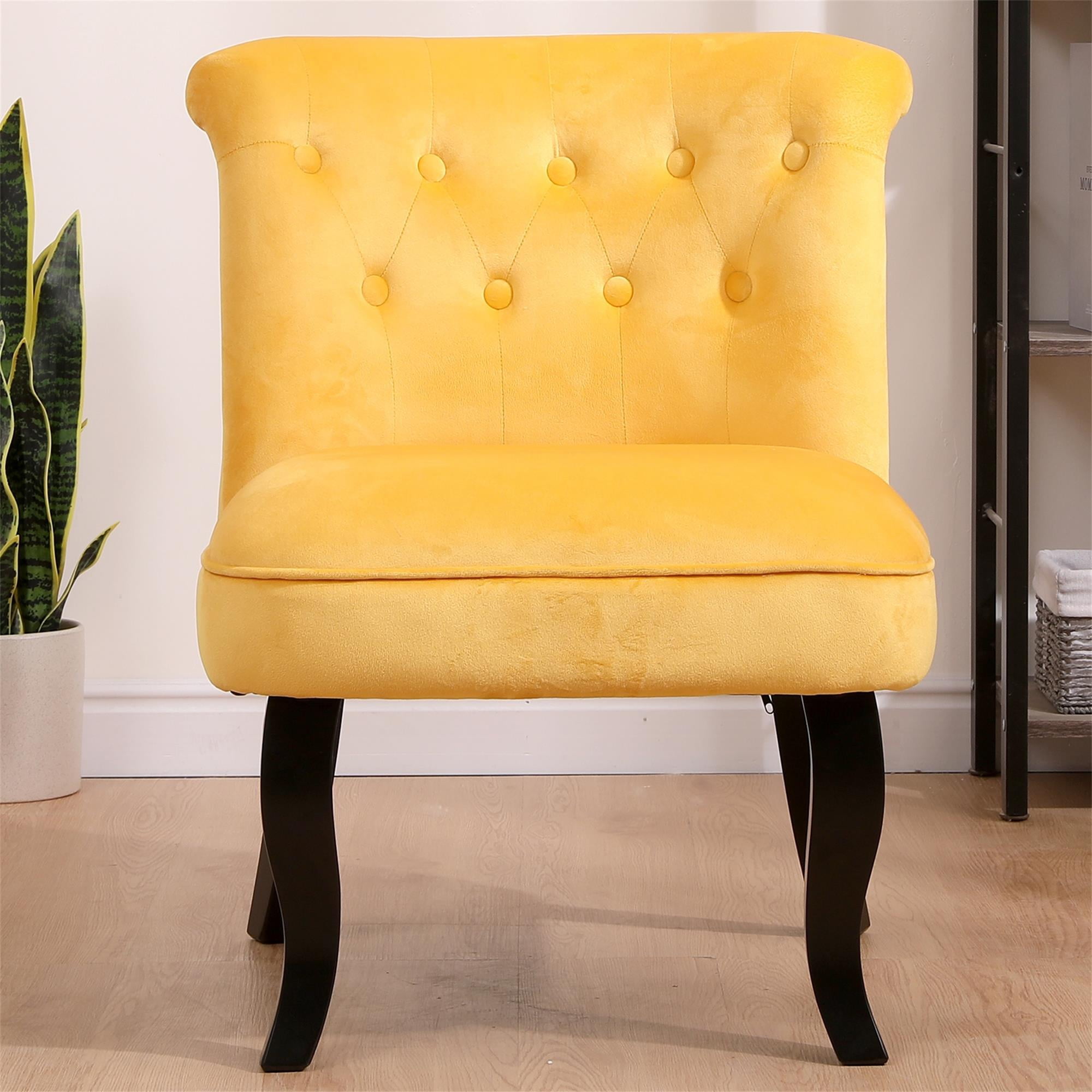 Kadyn 29" Wood Armchair, Single Sofa Chairs for Living Room, Upholstered Accent chairs, Yellow Kadyn 29" Wood Armchair, Single Sofa Chairs for Living Room, Upholstered Accent chairs, Yellow