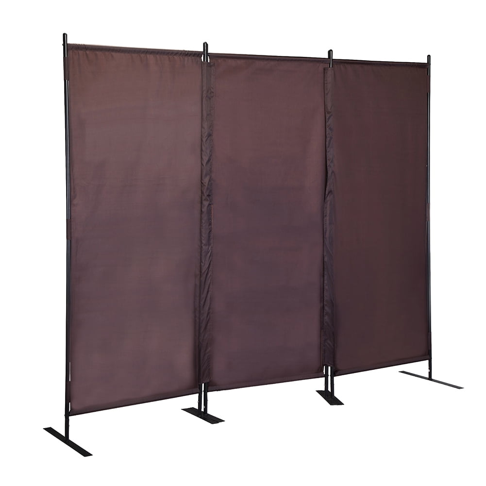 Kadyn 3 Panel Office Divider for Bedroom, 6 Ft Folding Privacy Screen Room Screen for Dining Room, Freestanding Privacy Screen Wall Dividers for Living Room, Brown Kadyn 3 Panel Office Divider for Bedroom, 6 Ft Folding Privacy Screen Room Screen for Dining Room, Freestanding Privacy Screen Wall Dividers for Living Room, Brown