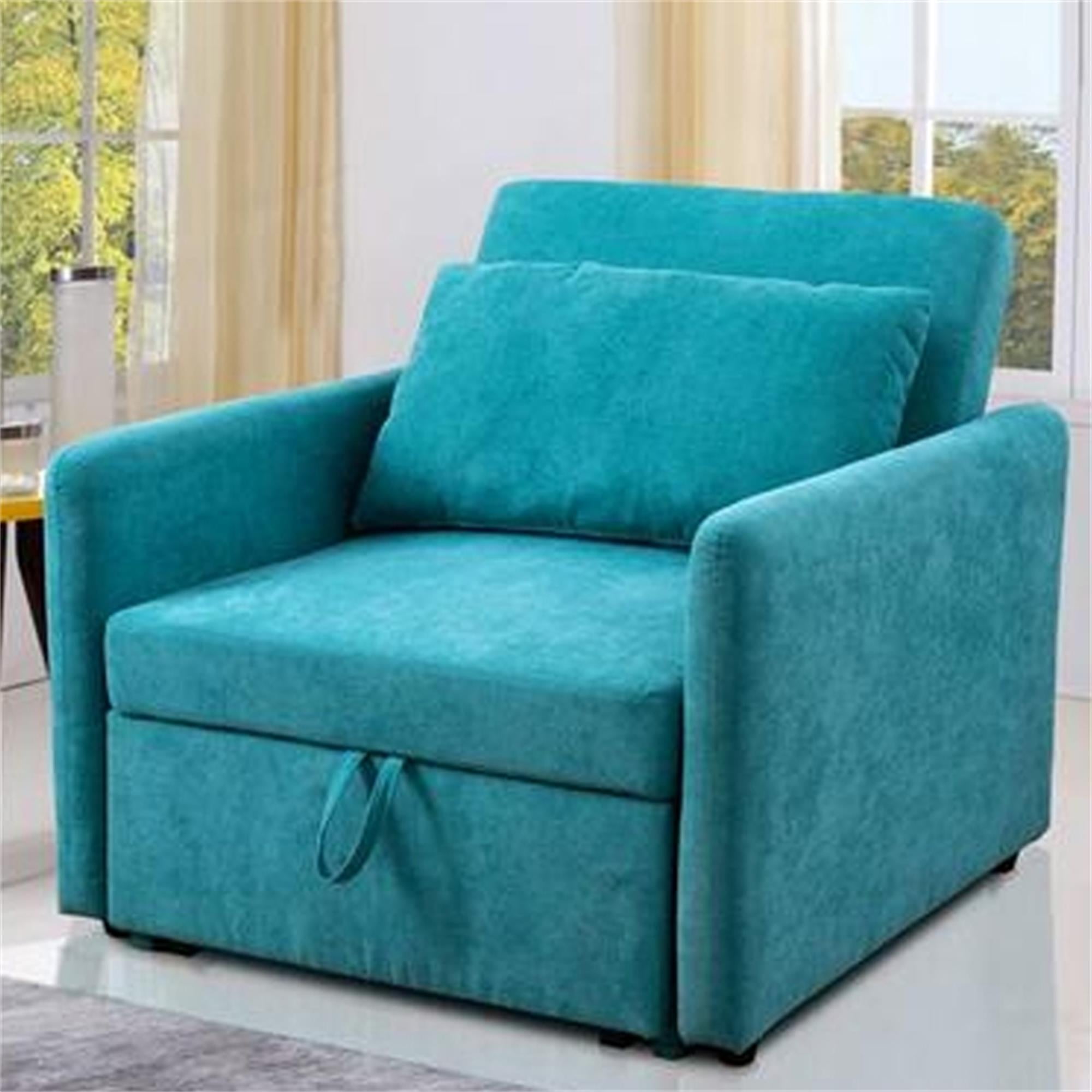 Kadyn 3 in 1 Convertible Sofa Bed Chair, Sleeper Chair, Single Sofa Chairs for Small Space Adjustable Backrest, Green Kadyn 3 in 1 Convertible Sofa Bed Chair, Sleeper Chair, Single Sofa Chairs for Small Space Adjustable Backrest, Green