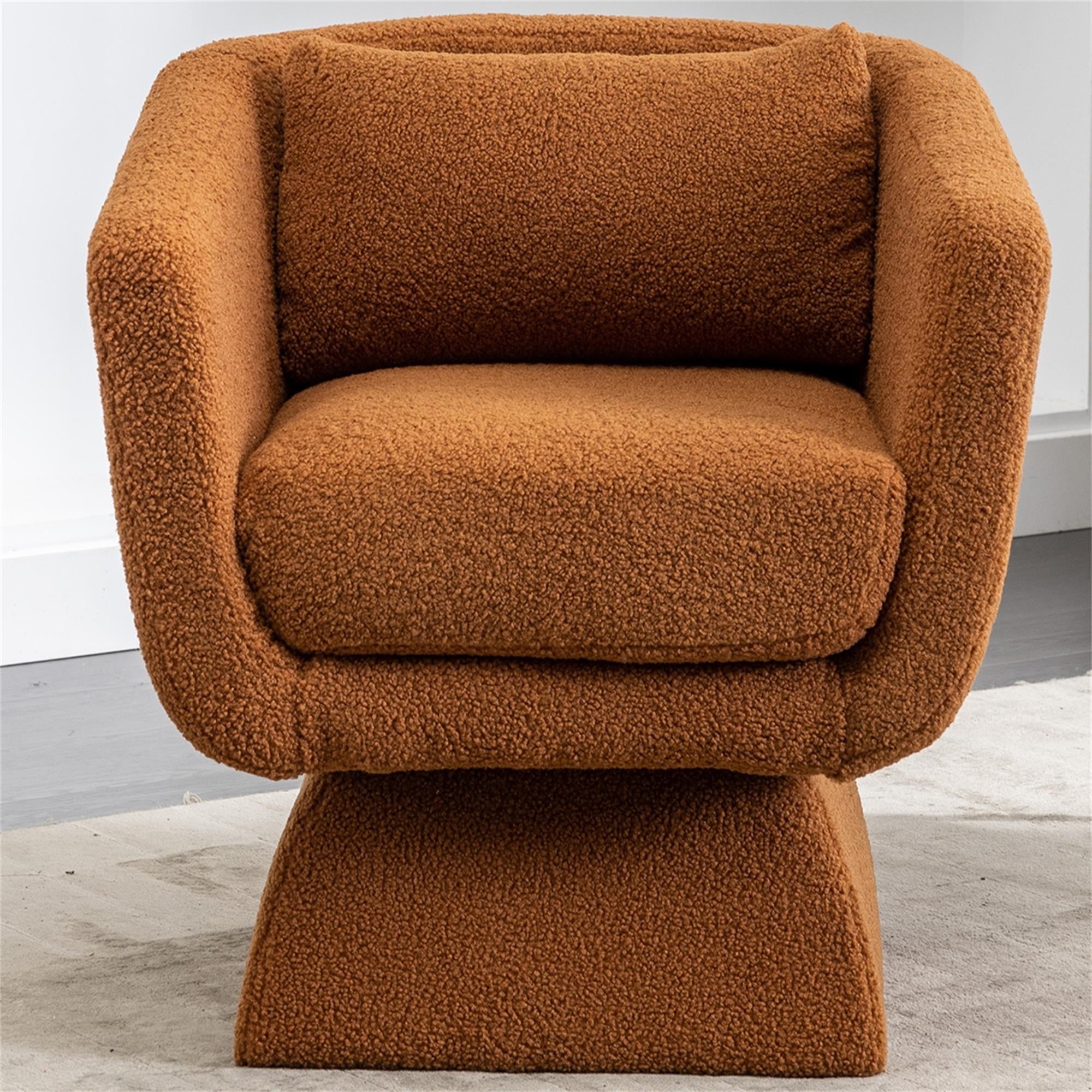 Kadyn 30.30"H Swivel Accent Chair, Single Sofa Chairs for Living Room, Caramel 360 Degree Armchair Kadyn 30.30"H Swivel Accent Chair, Single Sofa Chairs for Living Room, Caramel 360 Degree Armchair
