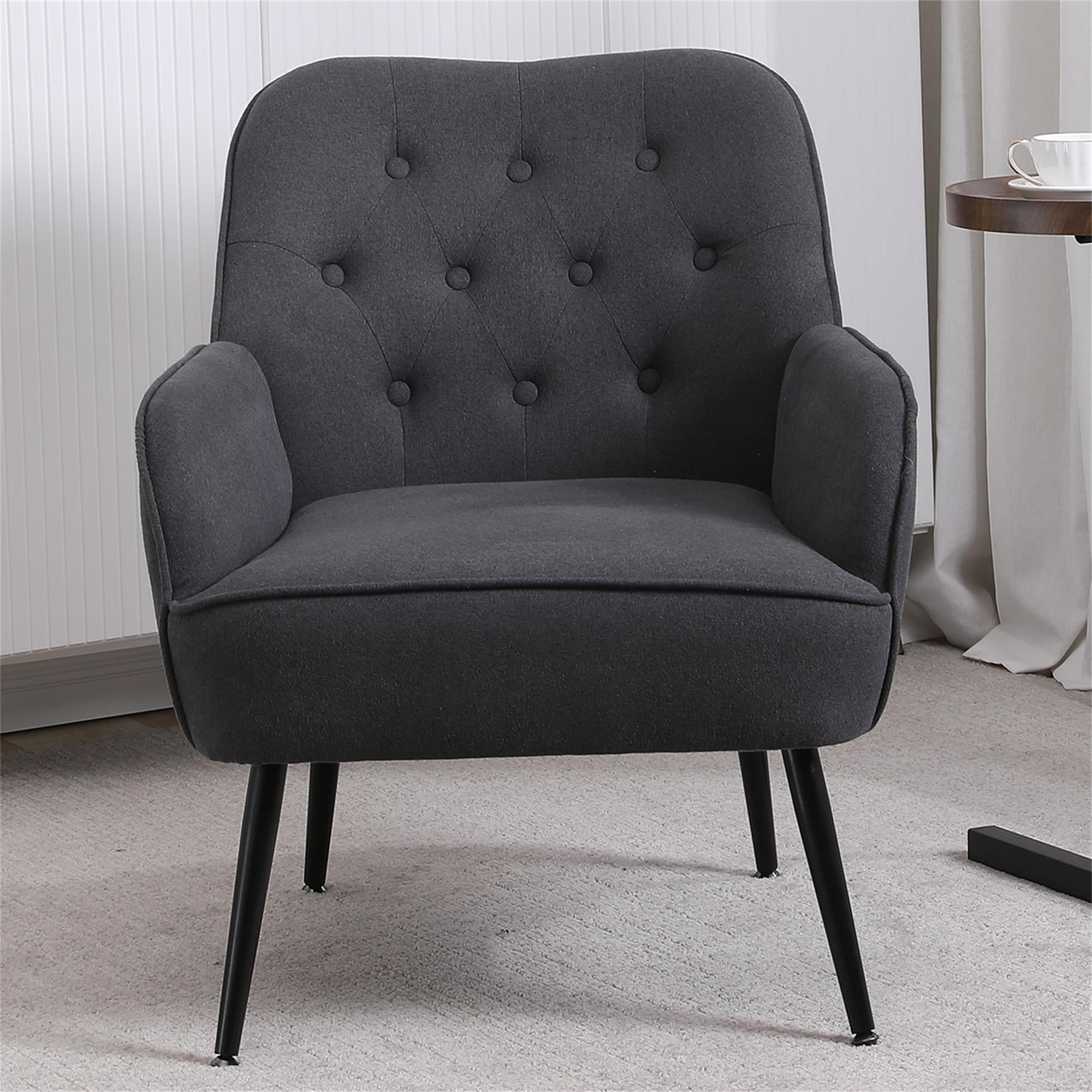 Kadyn 31" Armchair, Single Sofa Chairs for Living Room, Dark Gray Lounge Chair Kadyn 31" Armchair, Single Sofa Chairs for Living Room, Dark Gray Lounge Chair