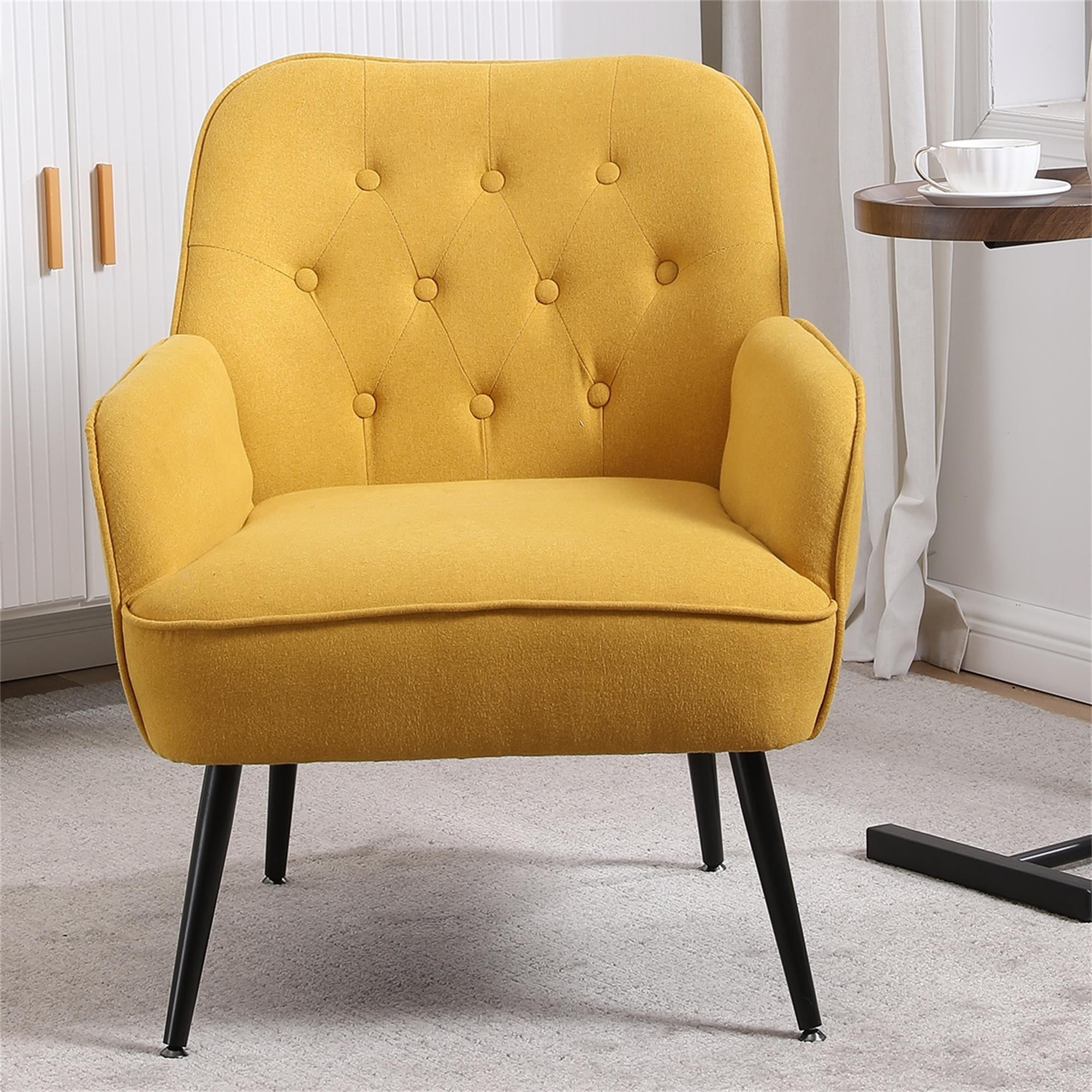 Kadyn 31" Armchair, Single Sofa Chairs for Living Room, Yellow Lounge Chair