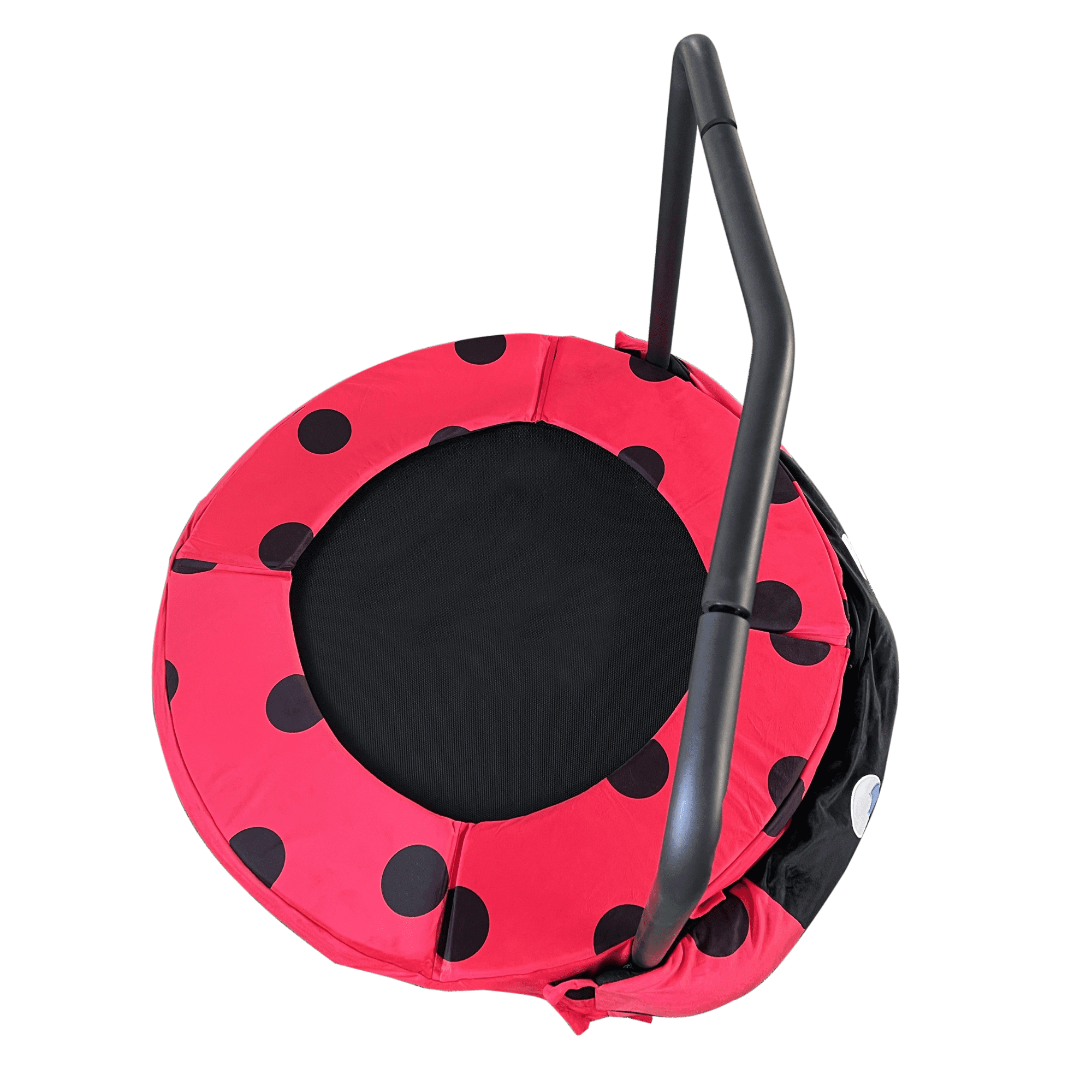 Kadyn 36.22" Assembled Children's Trampoline, Toddler Trampoline for Kids Age 3 - 7, Jumper Kids Trampoline with Handrail, Black And Red Kadyn 36.22" Assembled Children's Trampoline, Toddler Trampoline for Kids Age 3 - 7, Jumper Kids Trampoline with Handrail, Black And Red