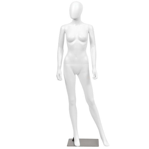 Kadyn 5.8 ft Full Body Female Mannequin Egghead Manikin with Metal Stand