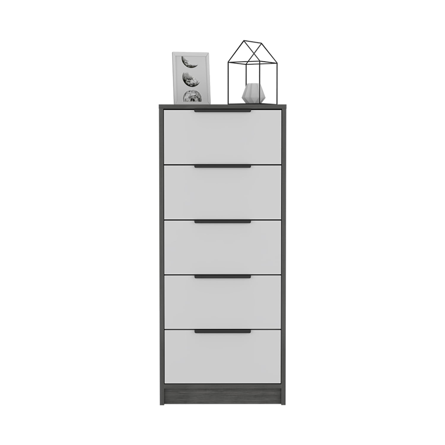 Kadyn 5 Drawers Dresser, Chest of Drawers with Metal Handle, Gray Storage Cabinet, Nursery Dresser Kadyn 5 Drawers Dresser, Chest of Drawers with Metal Handle, Gray Storage Cabinet, Nursery Dresser