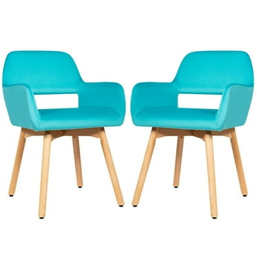 Kadyn Accent Chair,Lounge Arm Chair, Reading Chair,Lounge Chair,Lazy Chair,Set of 2 Modern Accent Armchairs-Blue