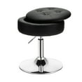 thumbnail image 1 of Kadyn Adjustable 360° Swivel Storage Vanity Stool with Removable Tray-Black, 1 of 7