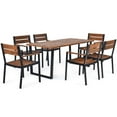 thumbnail image 1 of Kadyn All Weather Conversation Set, Dining Table Set, Patented 7 Pieces Patented Outdoor Patio Dining Table Set with Hole, 1 of 8