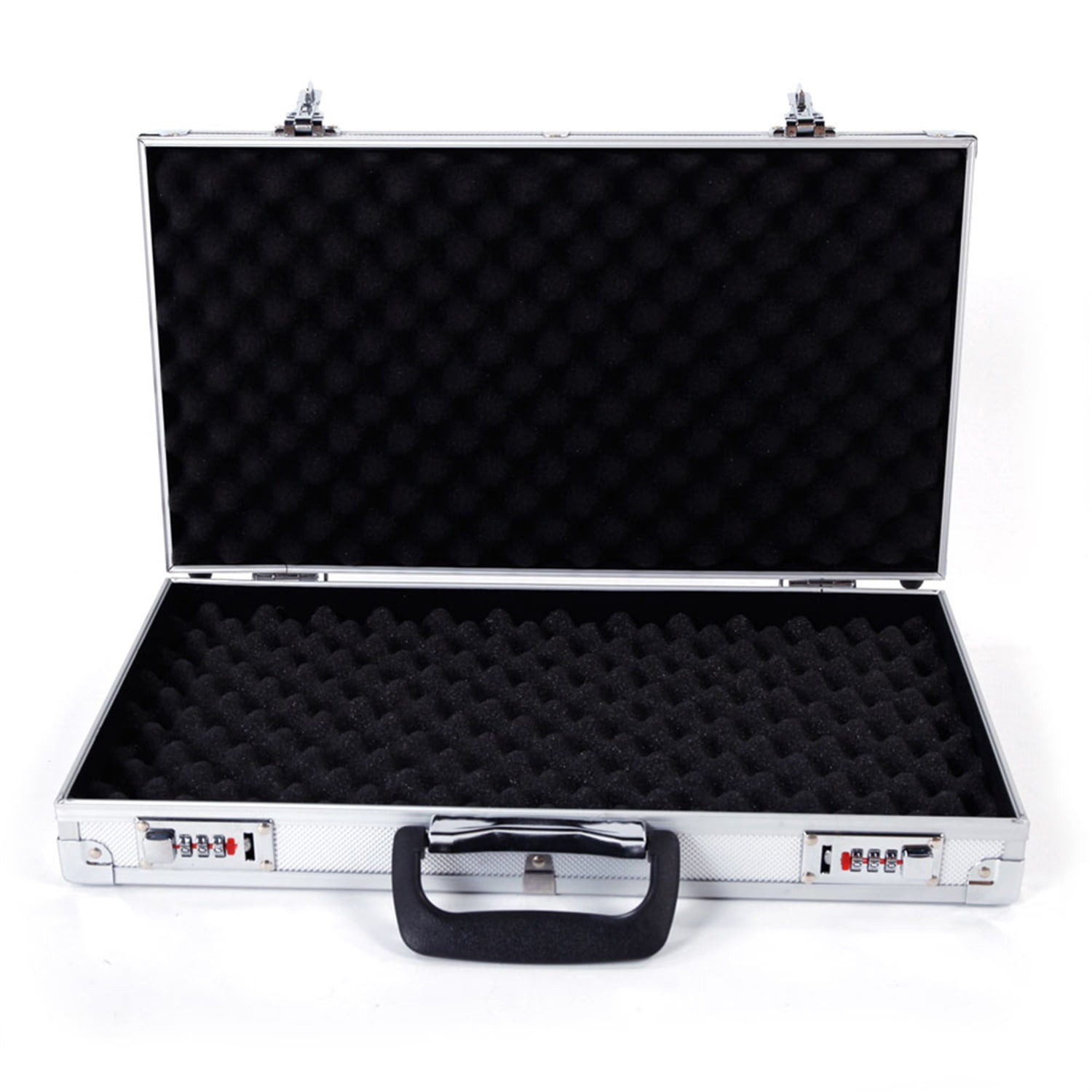 Kadyn Aluminum Storage Carry Case, Small Safe Box, Storage Box, Hard Storage Carry Case, Black