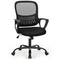 thumbnail image 1 of Kadyn Home Office Chair with Adjustable Footrest, 360° Rolling Swivel Ergonomic Study Chair with Adjustable Height and Armrest, Black, 1 of 6