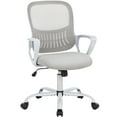 thumbnail image 1 of Kadyn Home Office Chair with Adjustable Footrest, 360° Rolling Swivel Ergonomic Study Chair with Adjustable Height and Armrest, Gray, 1 of 6