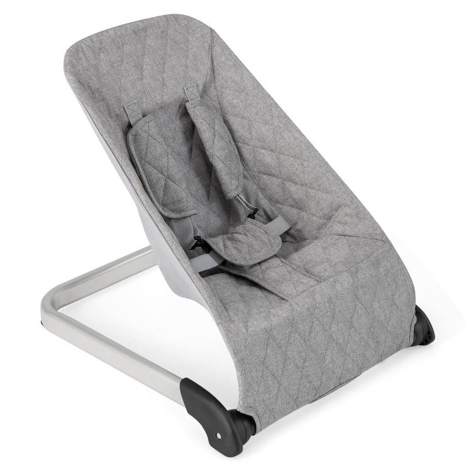 Kadyn Baby Bouncer,Rocker Chair Recliner,Baby Swing,Baby Bouncer Seat with Aluminum and Metal Frame-Light Gray