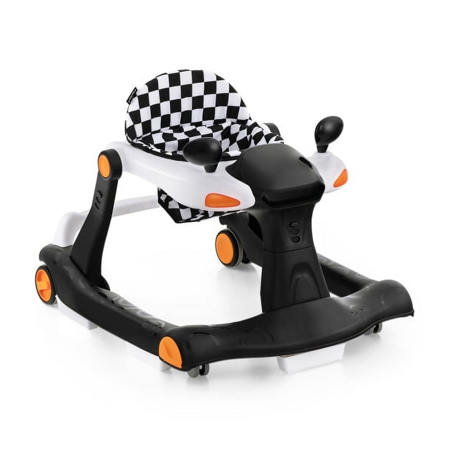Kadyn Baby Learning Walker, Baby Walker, Baby Activity Walker,2-in-1 Foldable Activity Push Walker with Adjustable Height-Black