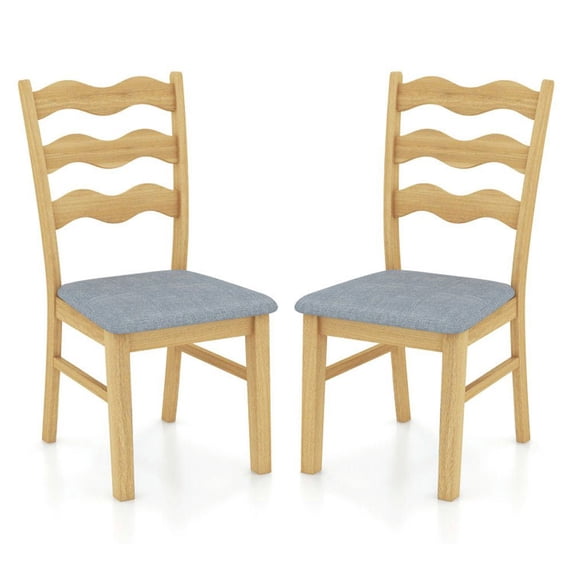 Kadyn Bar Stools Chair,Kitchen Dining Stool Chairs,Dining Chair,Dining Chair Set of 2 Linen Fabric Upholstered Kitchen Chairs with Padded Seat-Natural