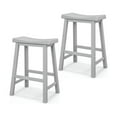 thumbnail image 1 of Kadyn Bar Stools, Barstools, Counter Stools, Island Stools, Bar Chairs,Set of 2 24 Inch Counter Height Stools with Solid Wood Legs-Gray, 1 of 9