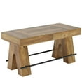 thumbnail image 1 of Kadyn Bar Table, Counter Pub Table, High Top Bar Counter Tables with Sturdy Base for Dining Room, Apartment, Rustic Brown, 1 of 3