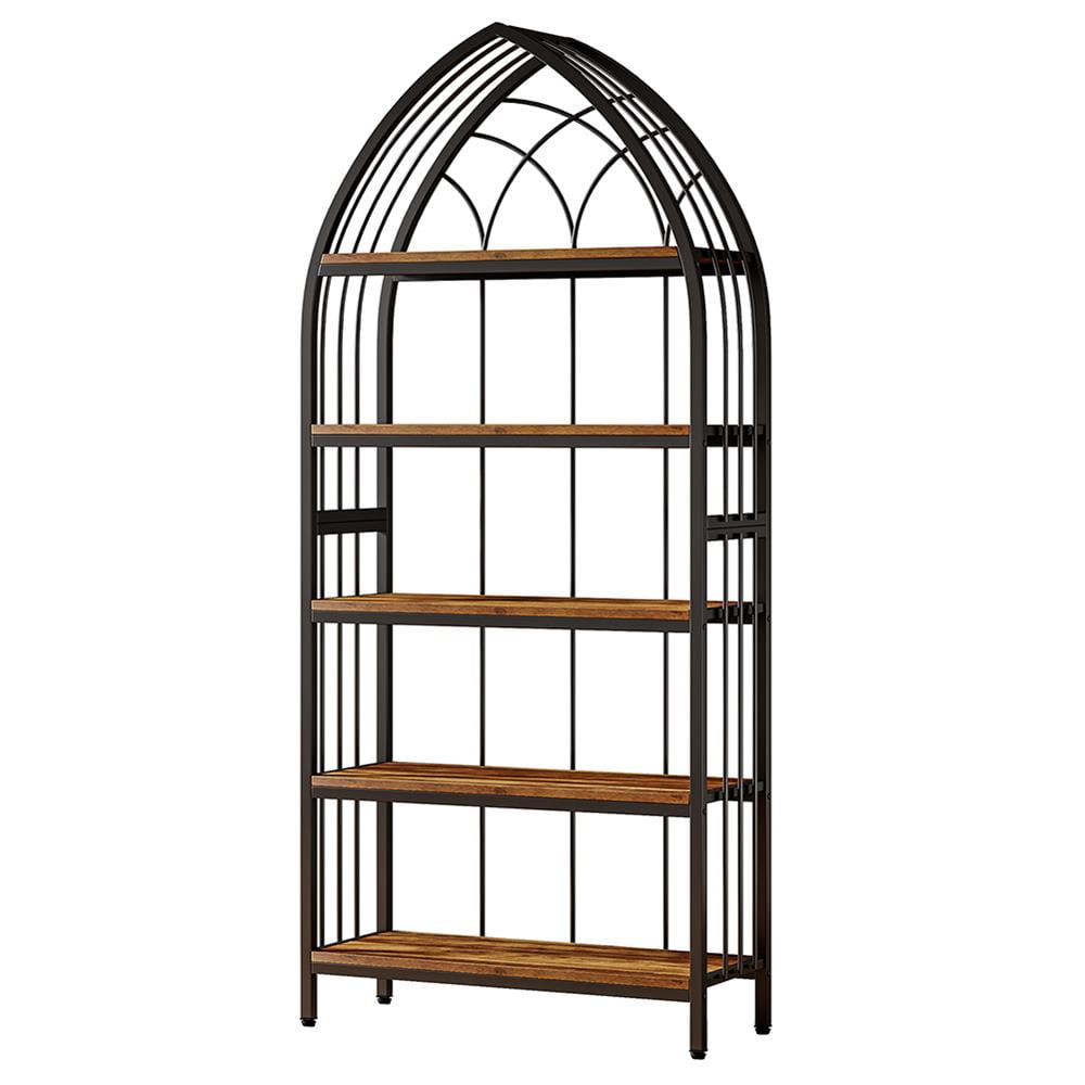 Kadyn Bookshelf Bookcase, Display Rack,5-Tier Bookshelf, 74.8 ...