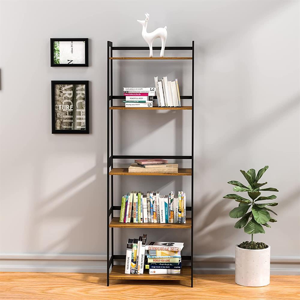 Kadyn Bookshelf Bookcase, Display Rack,Bookshelf, Ladder Shelf, 4 Tier ...