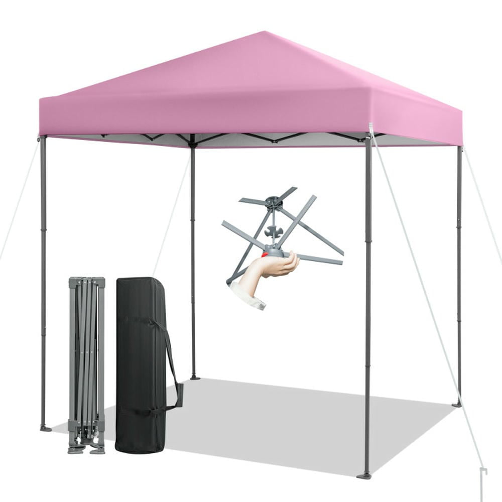 Kadyn Canopy Tent, Patio Canopy,6.6 x 6.6 Feet Outdoor Pop-up Canopy Tent with UPF 50+ Sun Protection-Pink