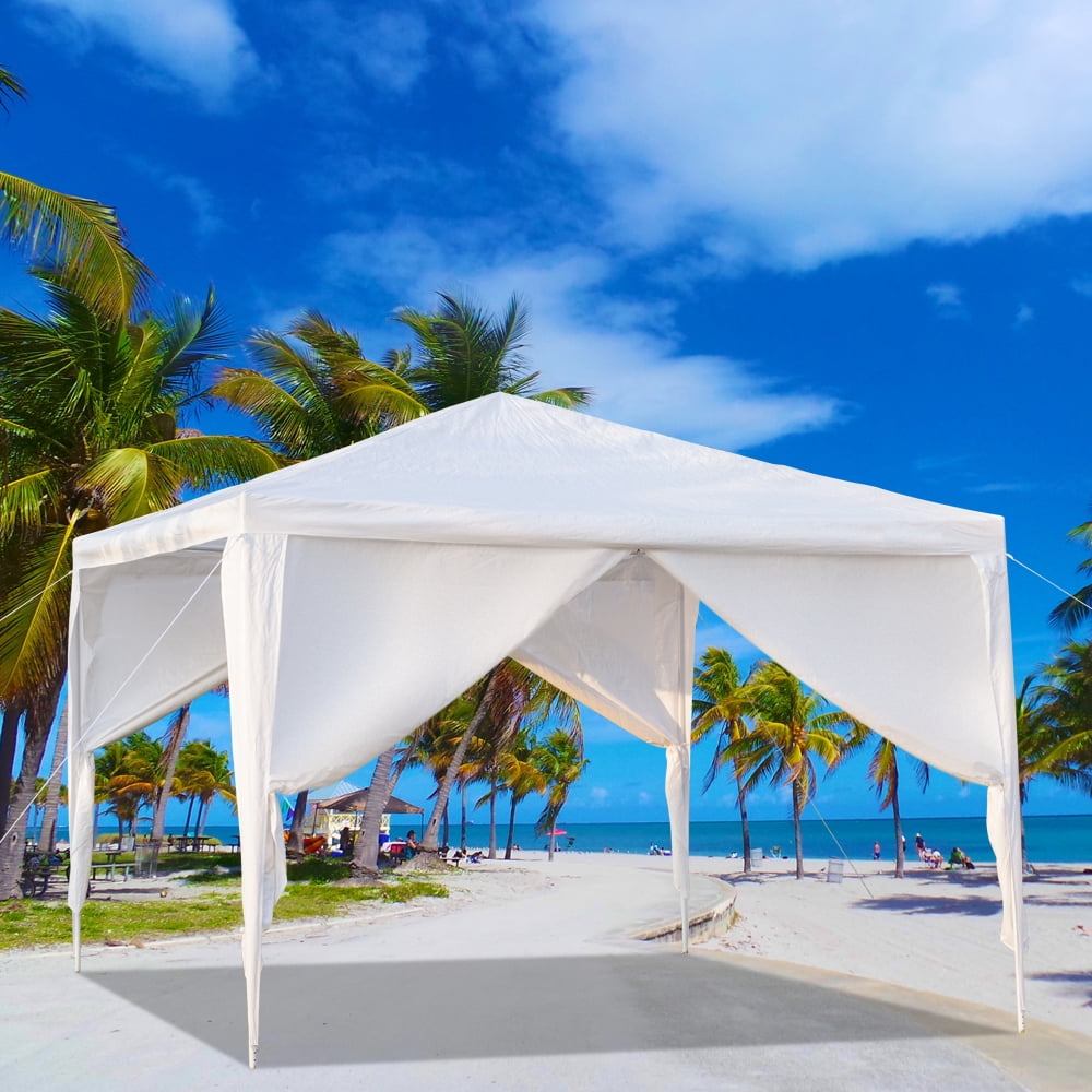 Kadyn Canopy Tent, Wedding Party Tent for Household, Wedding, Party, 10' x 10' portable household waterproof tent with Spiral Tubes, White Kadyn Canopy Tent, Wedding Party Tent for Household, Wedding, Party, 10' x 10' portable household waterproof tent with Spiral Tubes, White