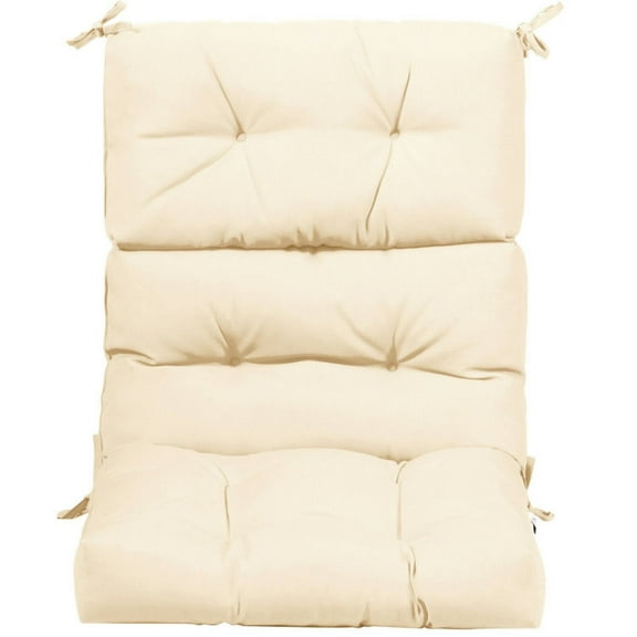 Kadyn Chair Cushions, Seat Chair Cushion,Chair Pad,22 x 44 Inch Tufted Outdoor Patio Chair Seating Pad-Beige