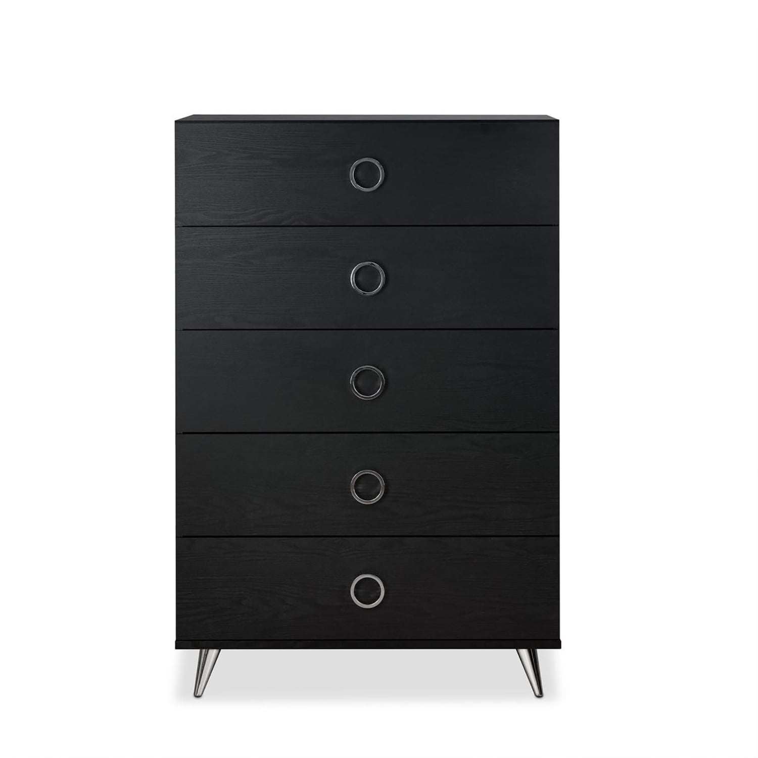Kadyn Chest of Drawers, Black Nightstand for Living Room, Storage Cabinet with 5 Drawers, Dresser Kadyn Chest of Drawers, Black Nightstand for Living Room, Storage Cabinet with 5 Drawers, Dresser