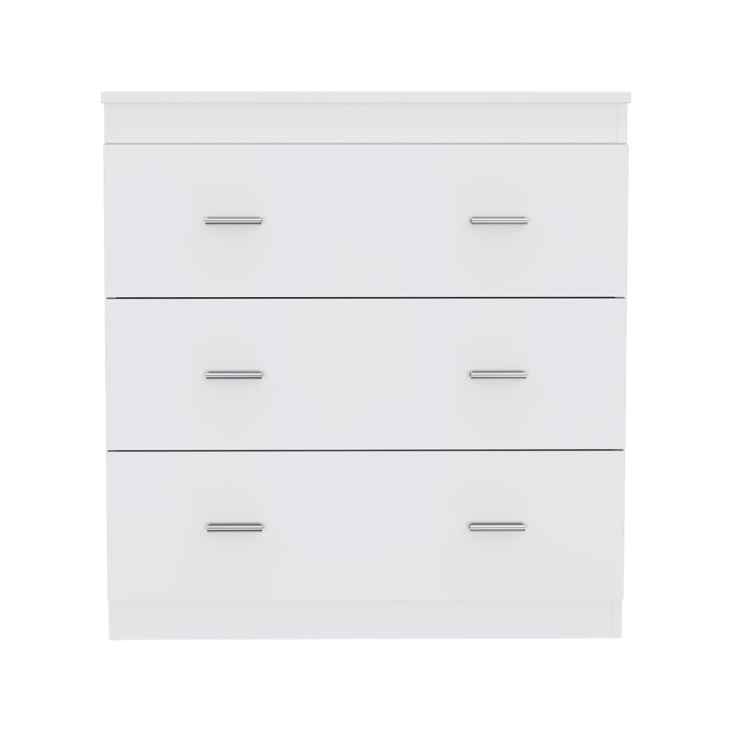 Kadyn Chest of Drawers, Dresser with Three Drawer, Storage Cabinet for Bedroom, White Nightstand